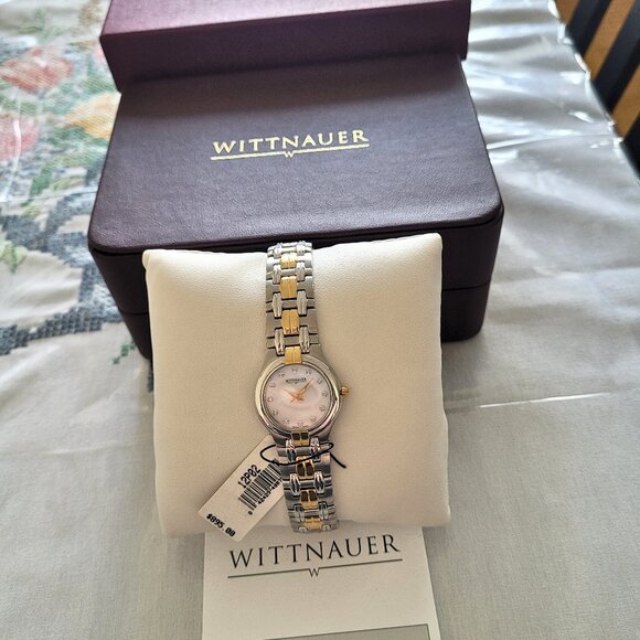 Wittnauer Women's 12P02 Swiss Diamond 2-Tone Watch - Picture 6 of 9